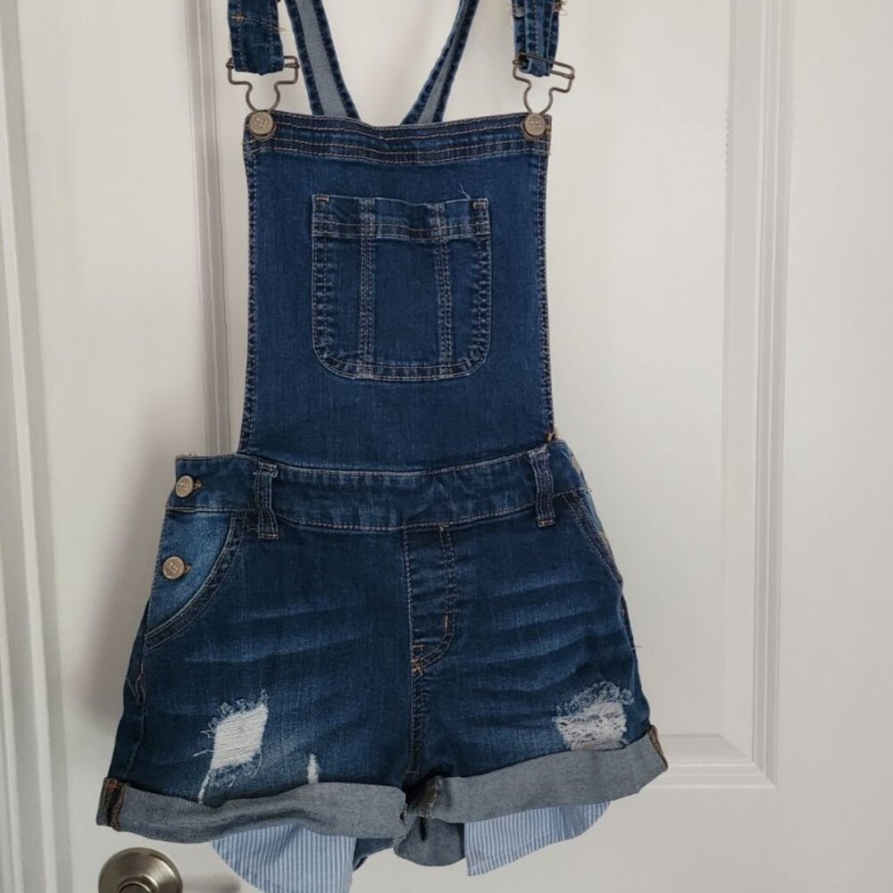 Basic Denim Wax Jean Junior Overalls